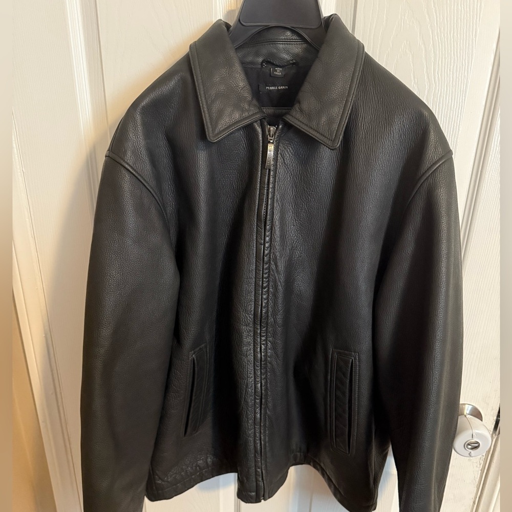 Men’s Pebbles’s grain leather jacket, size L